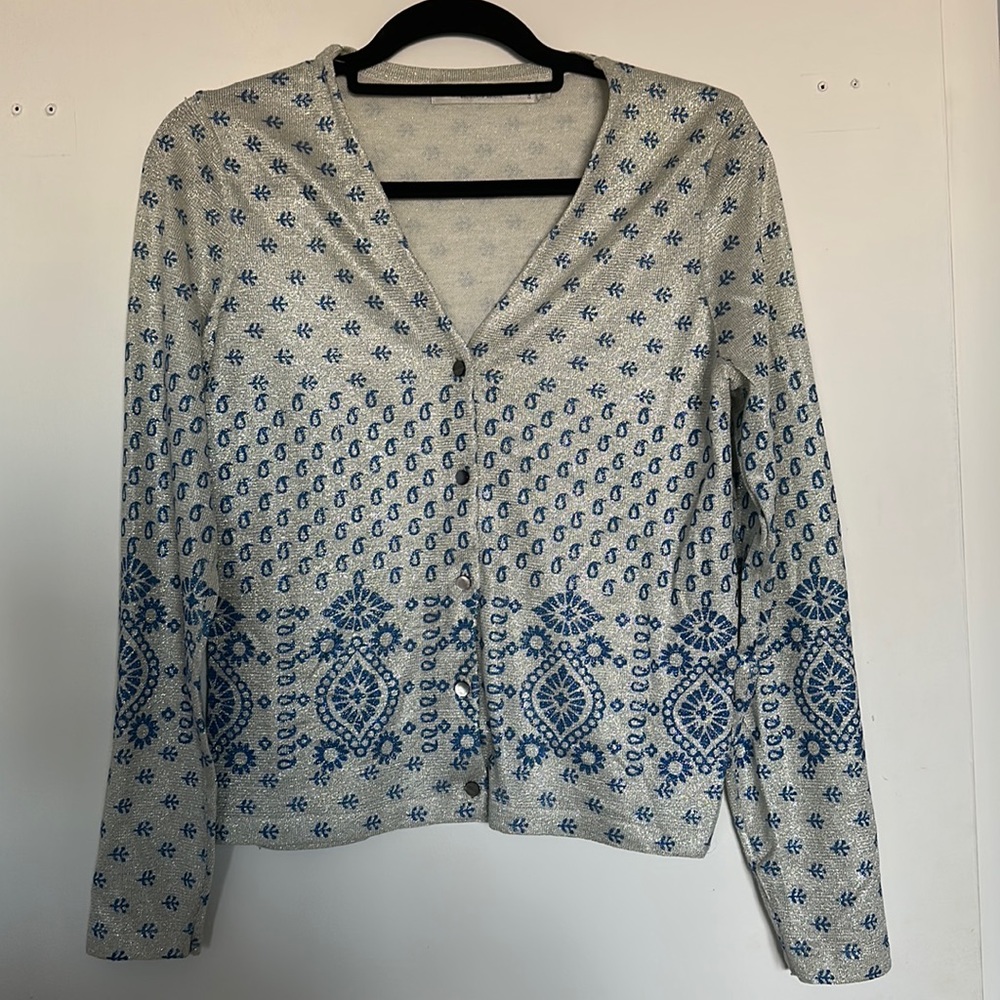 Sparkly paisley cardigan